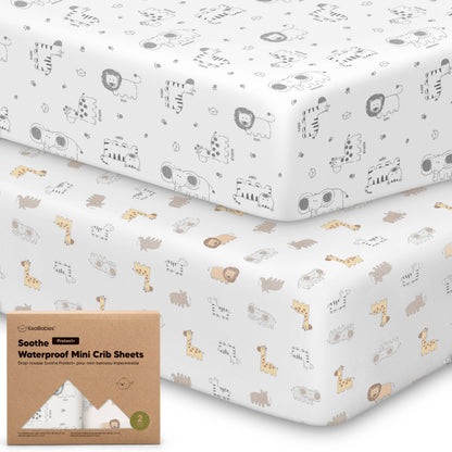 2-Pack Mini Crib Sheets Organic