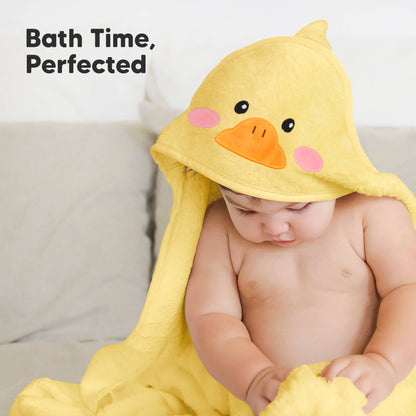Duckling Cuddle Baby Hooded Towel