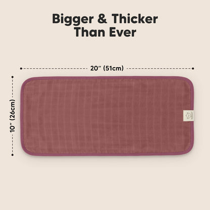 5pk Lumi Muslin Burp Cloths Corals