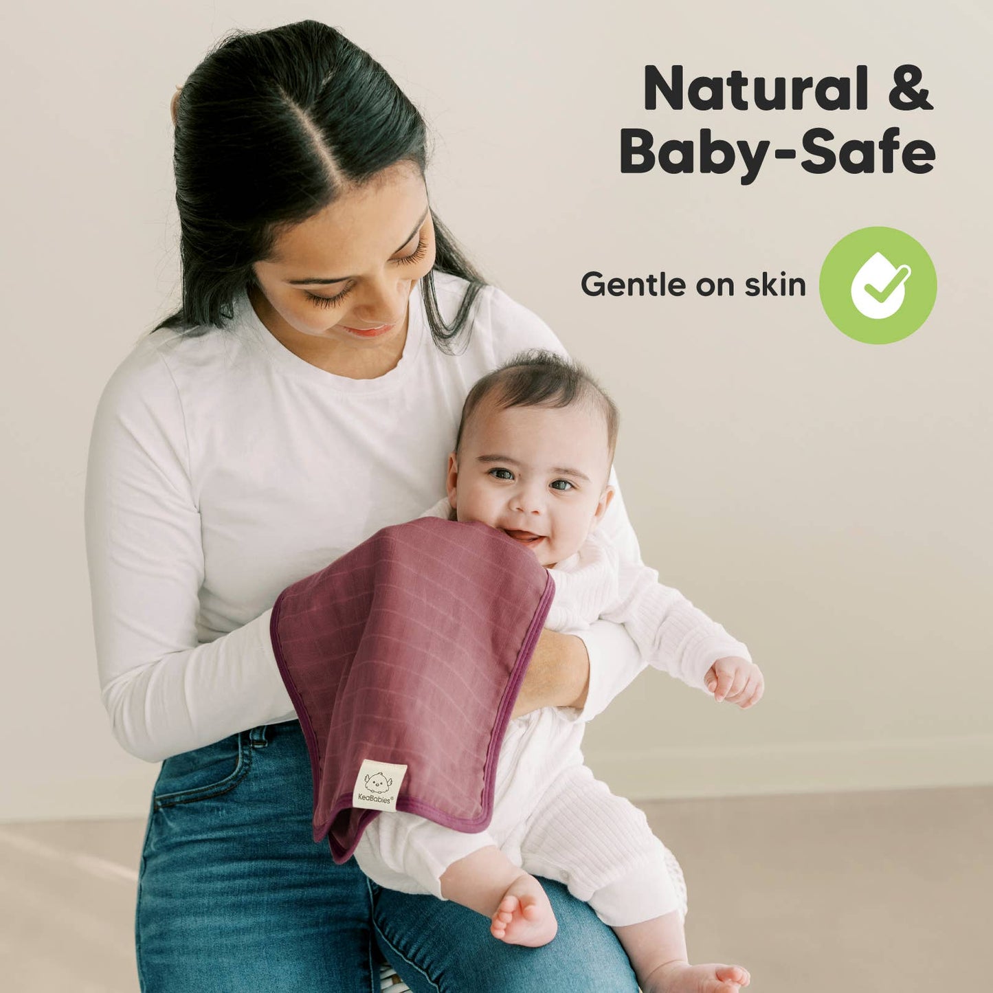 5pk Lumi Muslin Burp Cloths Corals