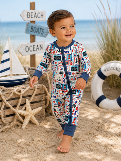 Seaside Stamps Footie