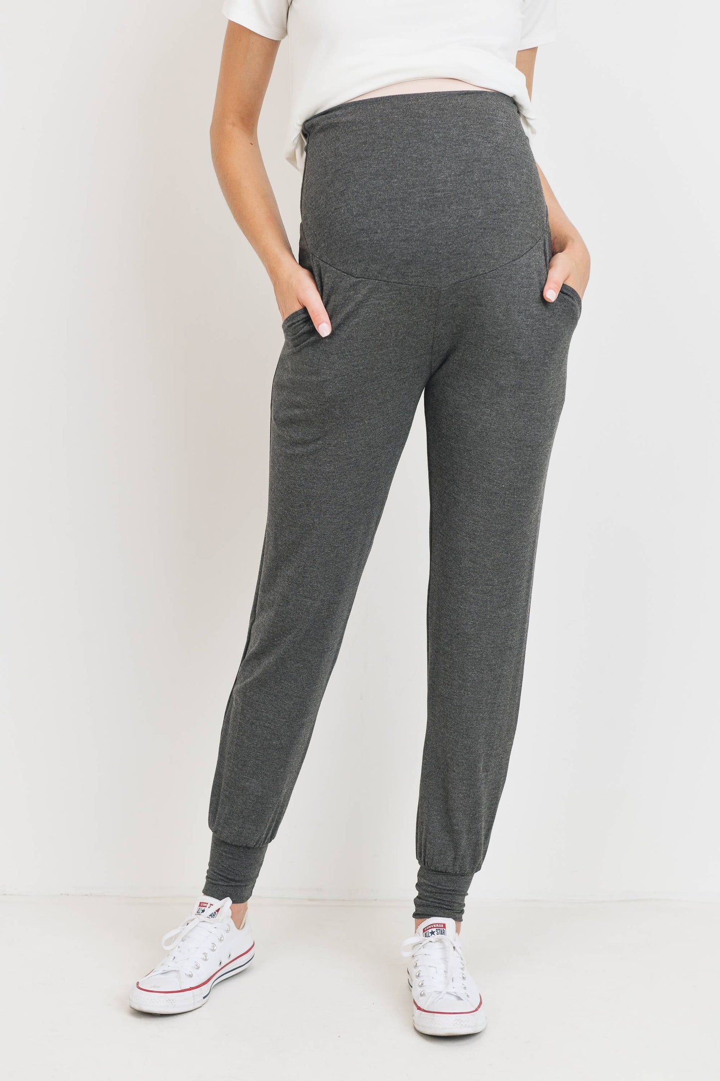 Full Panel Maternity Knit Jogger Pants
