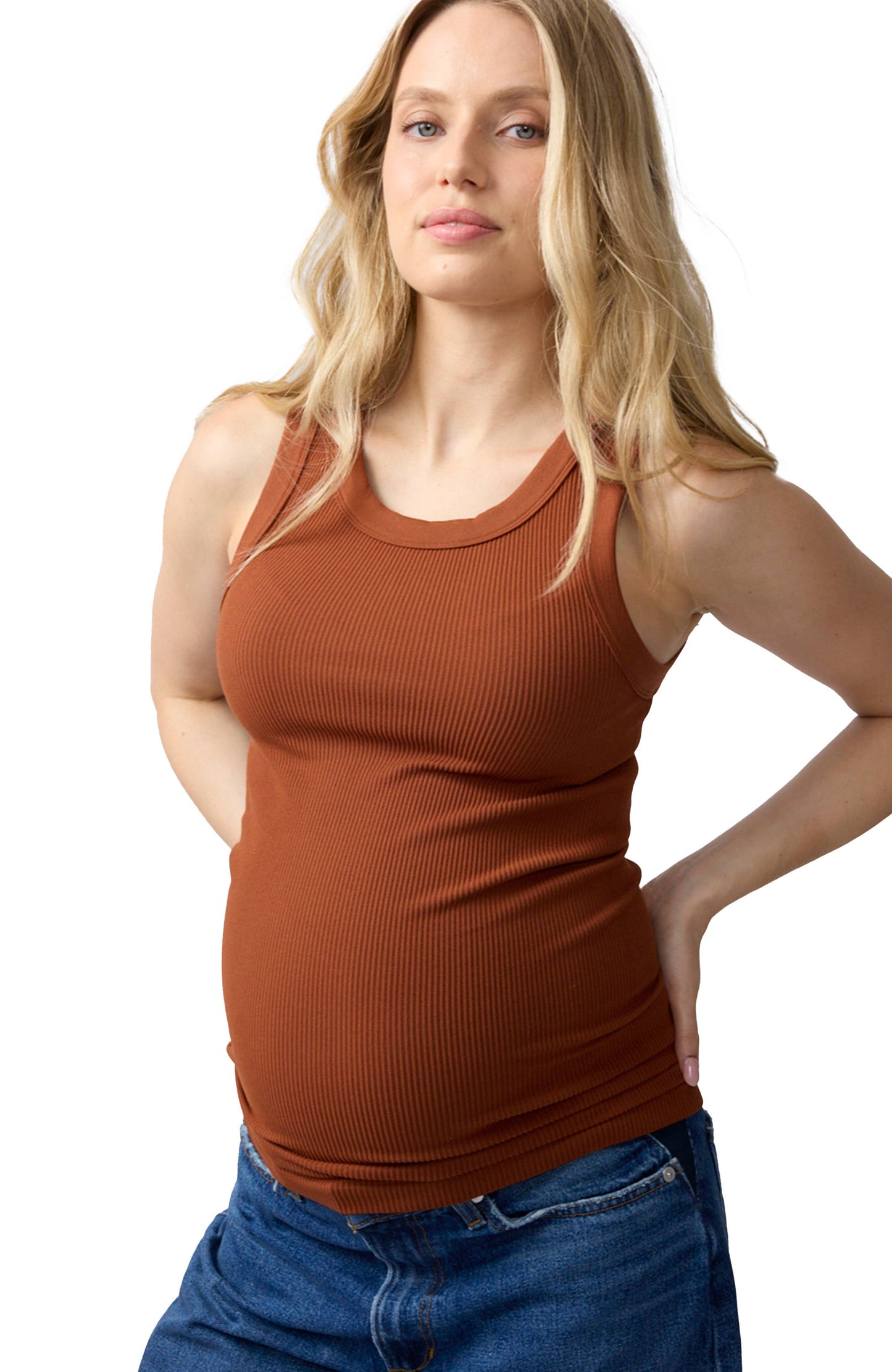 Maternity Seamless Rib Tank