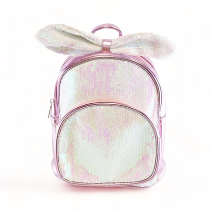 Pink Sequin Bunny Backpack