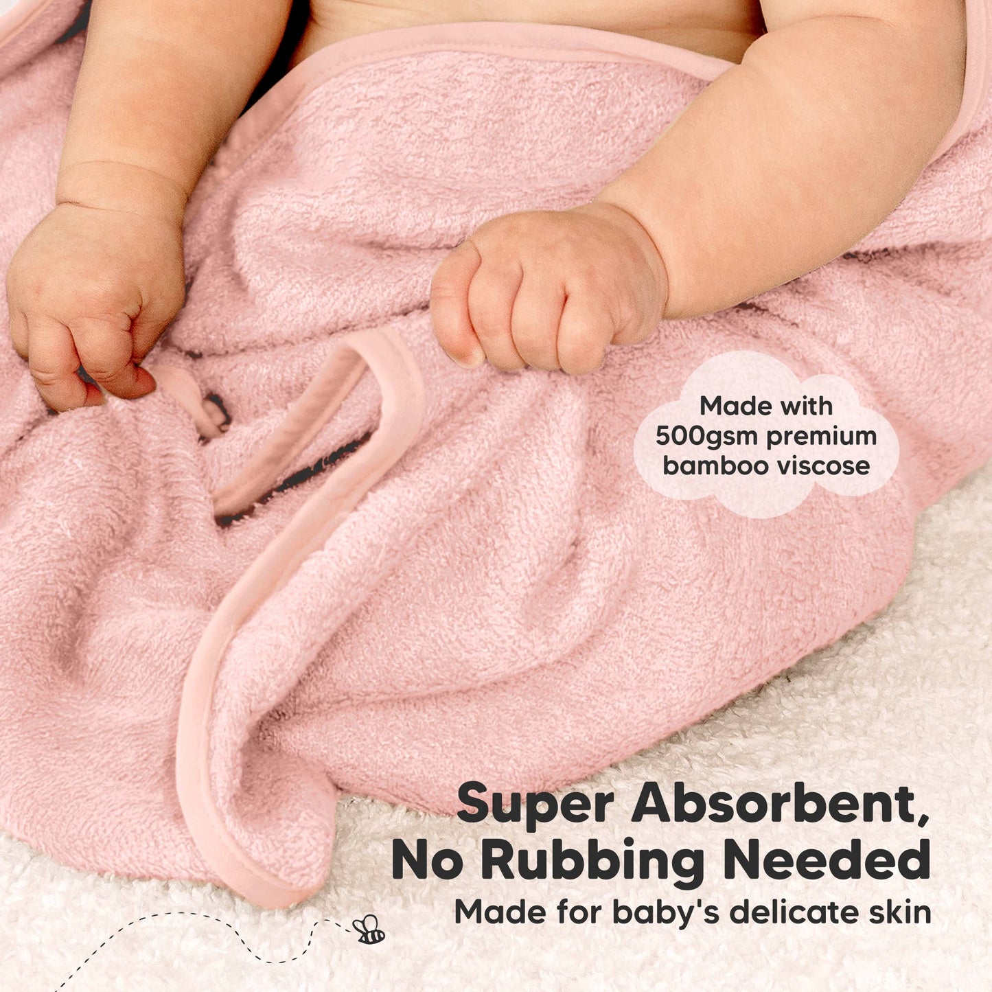 2-pack Snuggle Baby Hooded Towels