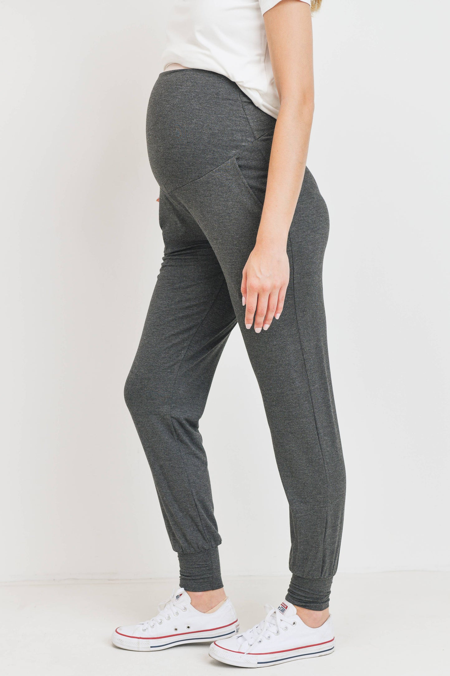 Full Panel Maternity Knit Jogger Pants