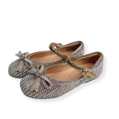 Pearl & Rhinestone Flat Shoes
