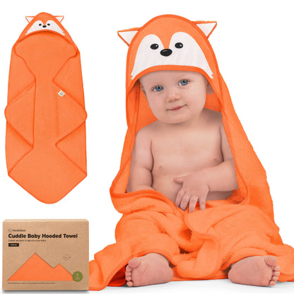 KeaBabies Cuddle Baby Hooded Towel