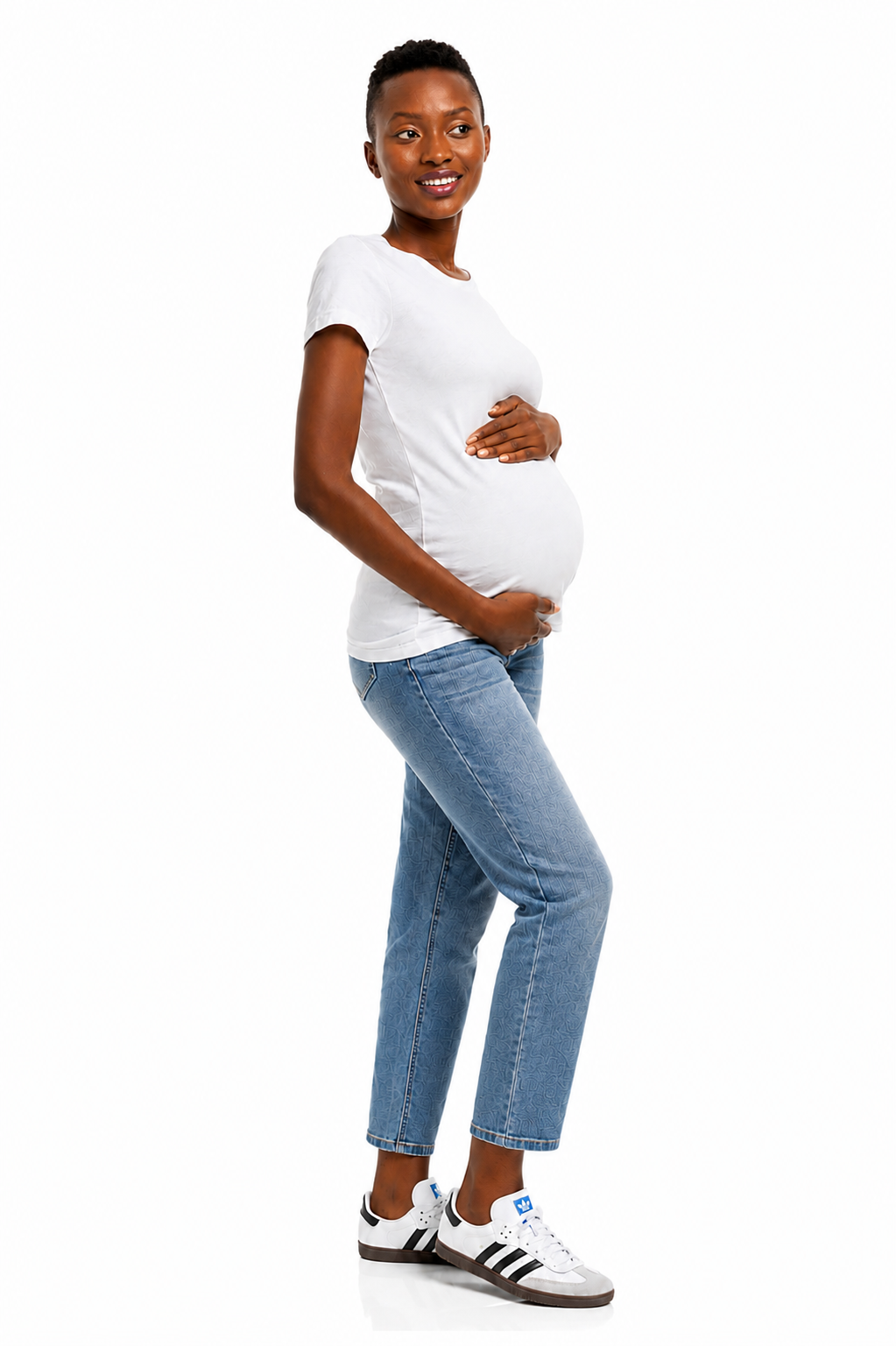 Maternity Ankle  Leg Jean w/ Bellyband