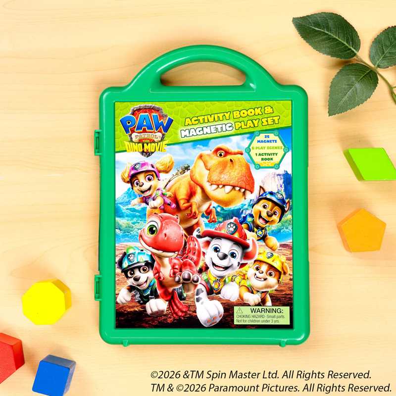 Paw Patrol The Dino Movie: Book and Magnetic Play Set