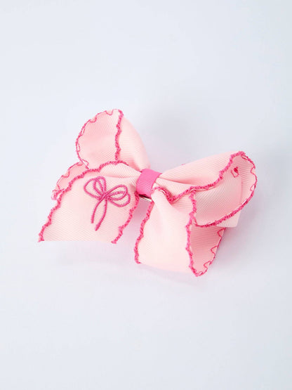 Bow Embroidered Hairpin