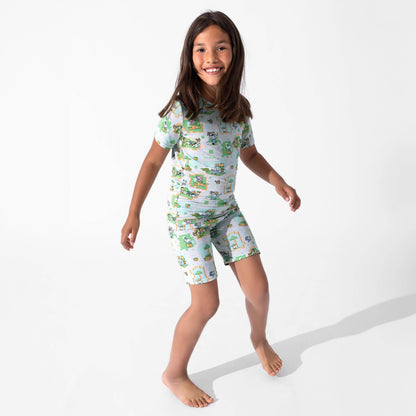 Minecraft Overworld Dreams Bamboo Kids Pajama Short Set