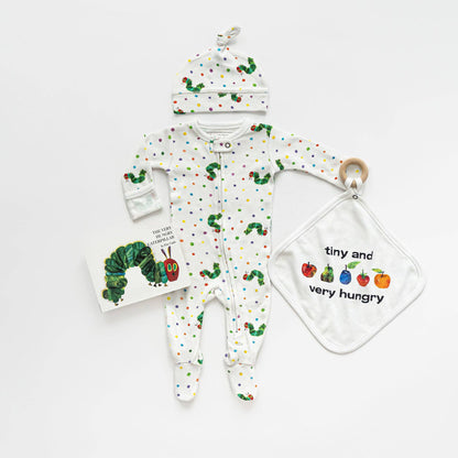Caterpillar Organic Zipper Footie