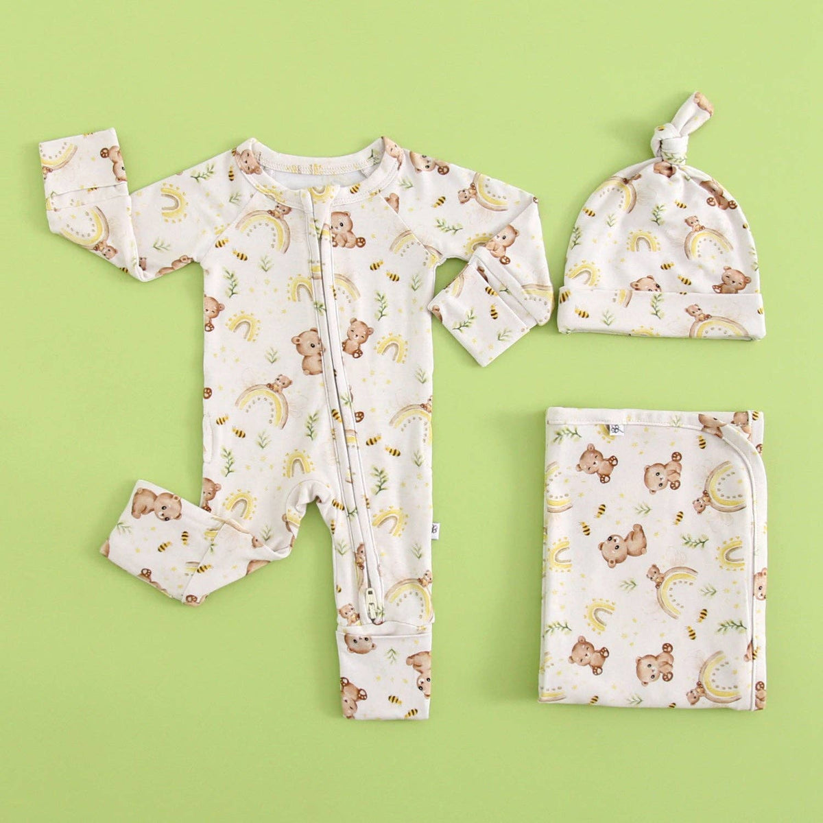 Sweet as Honey Zip Pjs