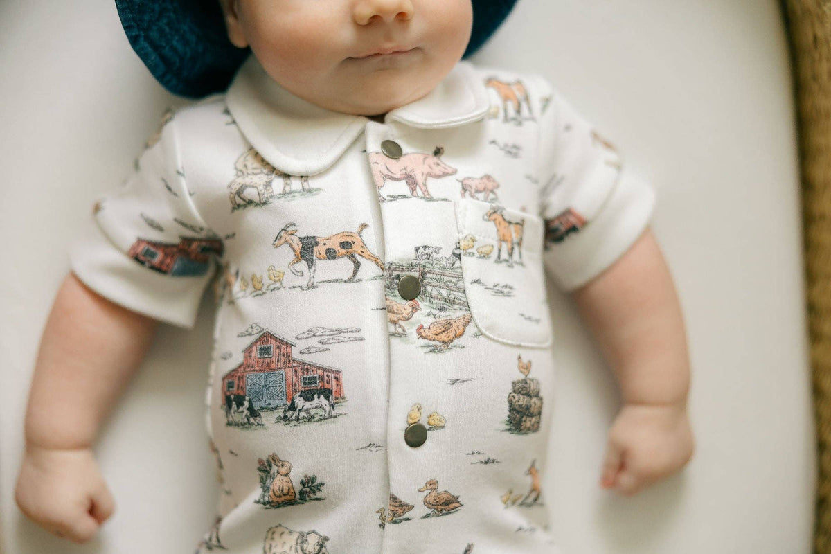 Farm Friends Organic Romper