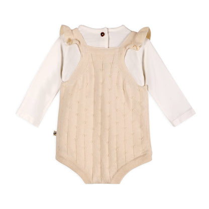 Ruffle Knit Baby Romper