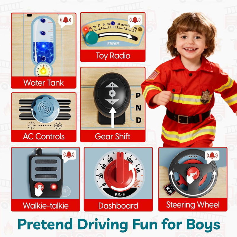 Topbright! Firetruck Busy Board