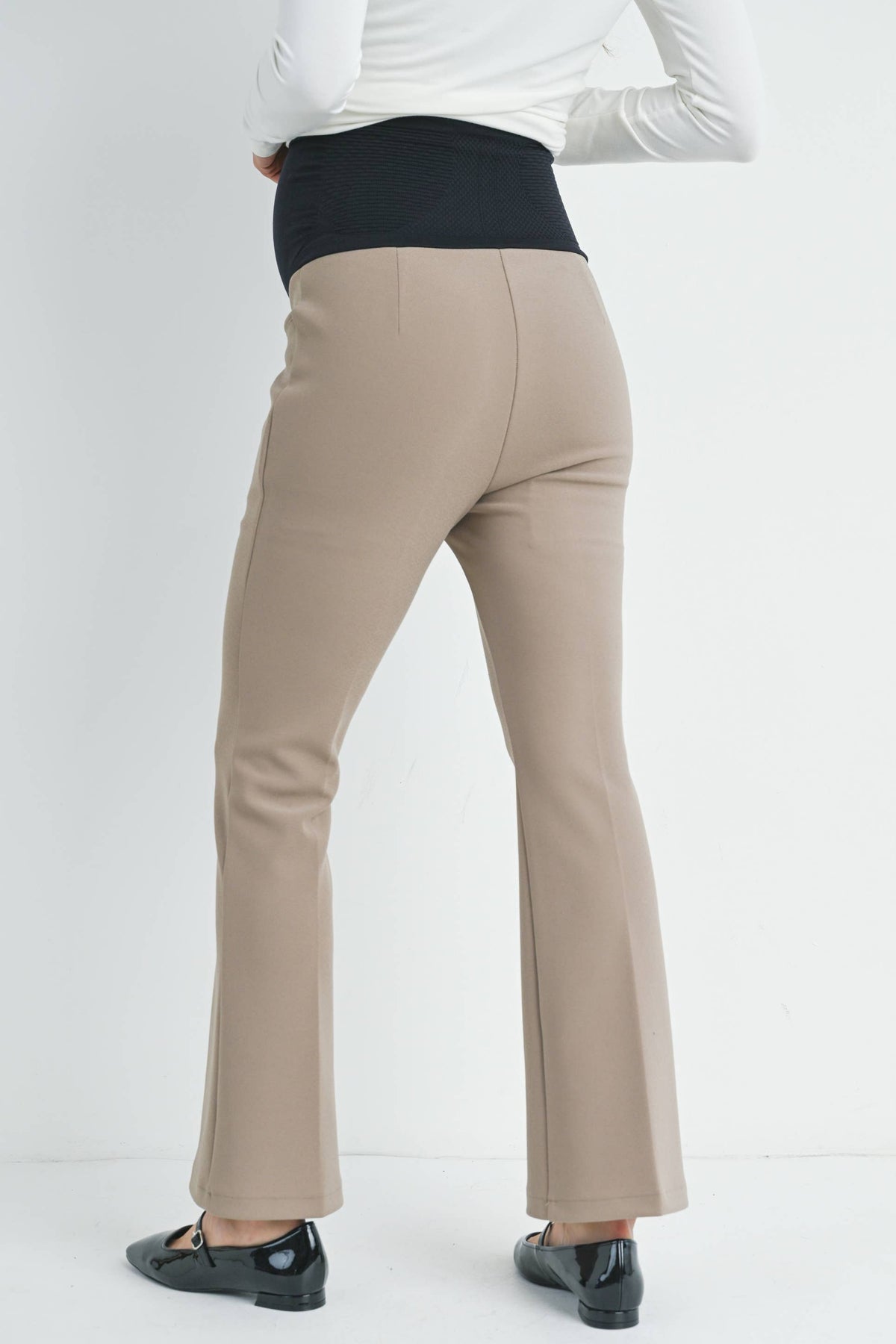 Flared Maternity Over the Belly Pants