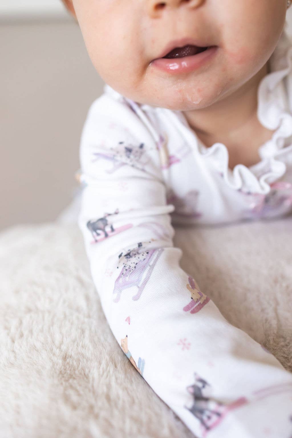 Ski Pups Pima Baby Onesies