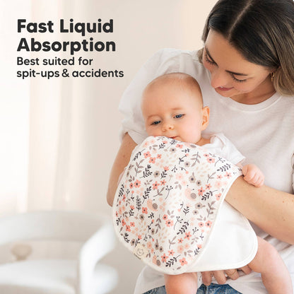 Sweet Charm 5-Pack Burp Cloths