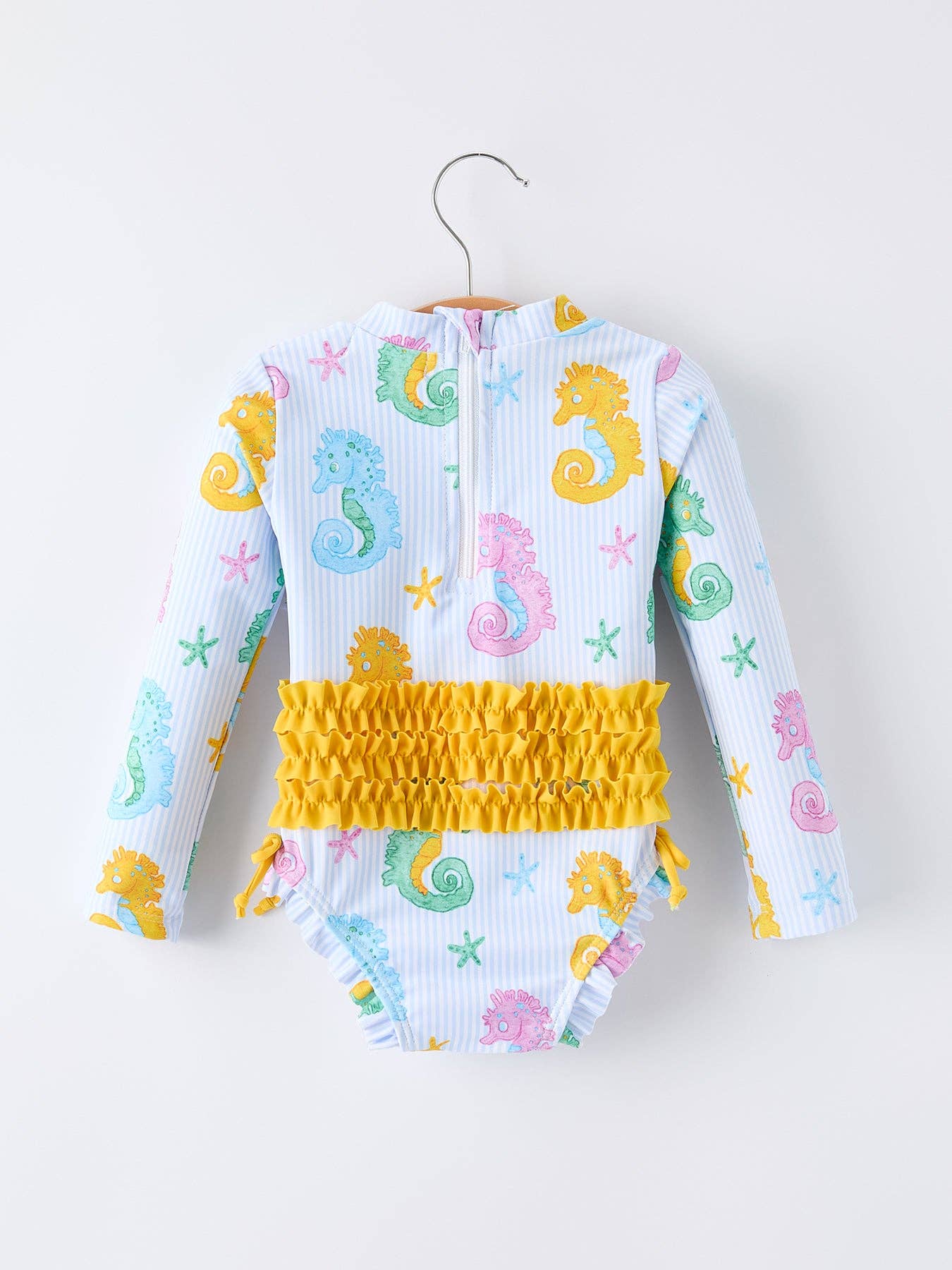 Seahorse Ruffle One Piece Swimsuit