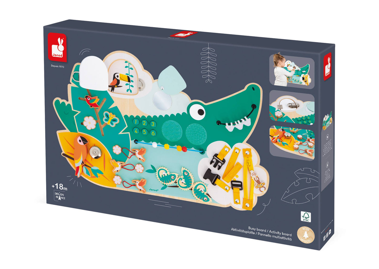 Crocodile Multi-Activity Busy Board