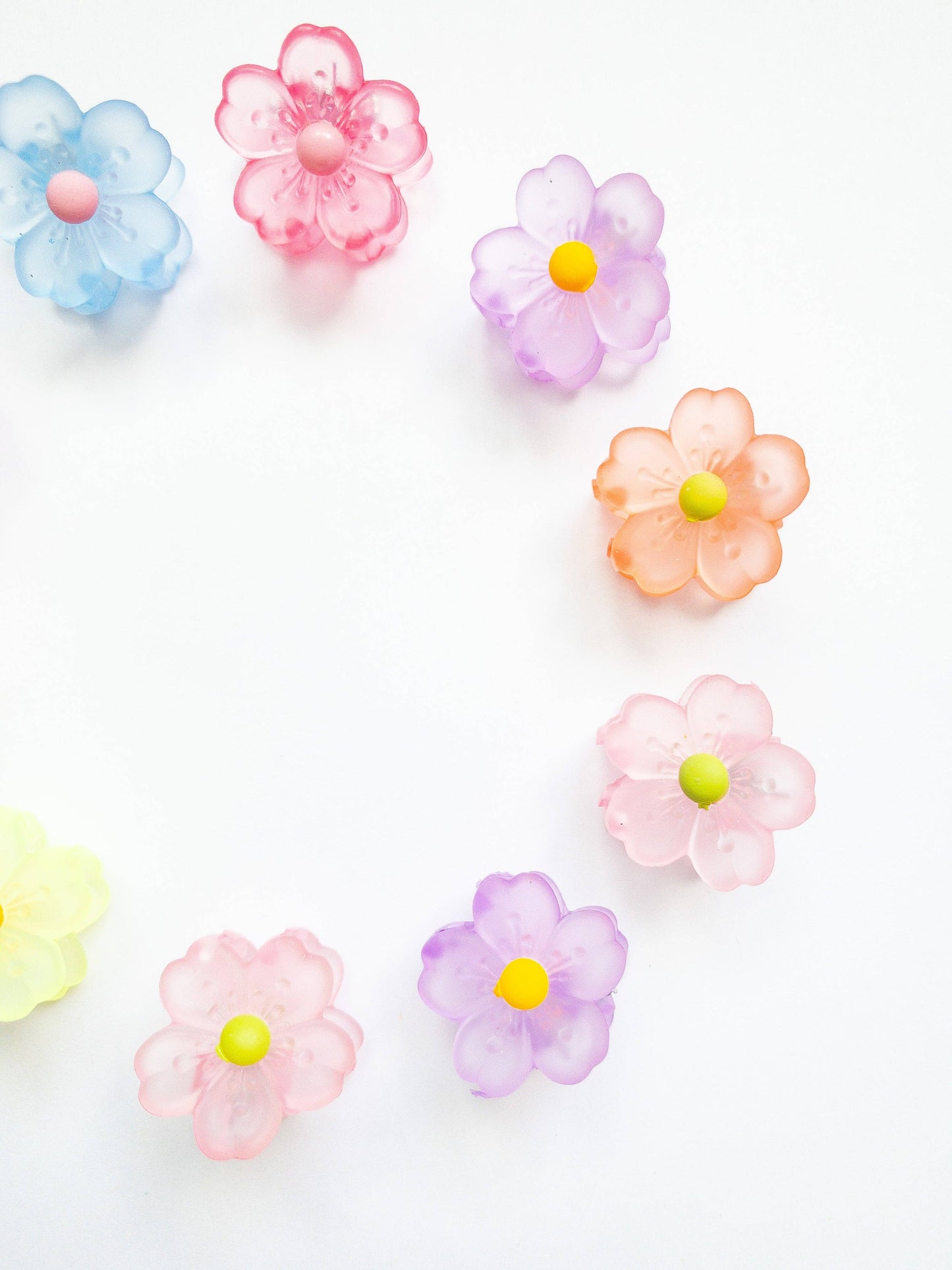 Sakura Flower Small Hair Claws