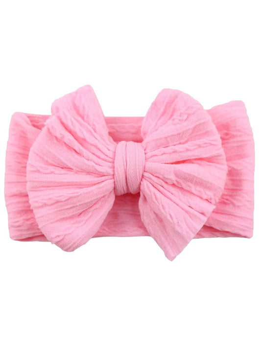 Pinky Pink Cable Bow