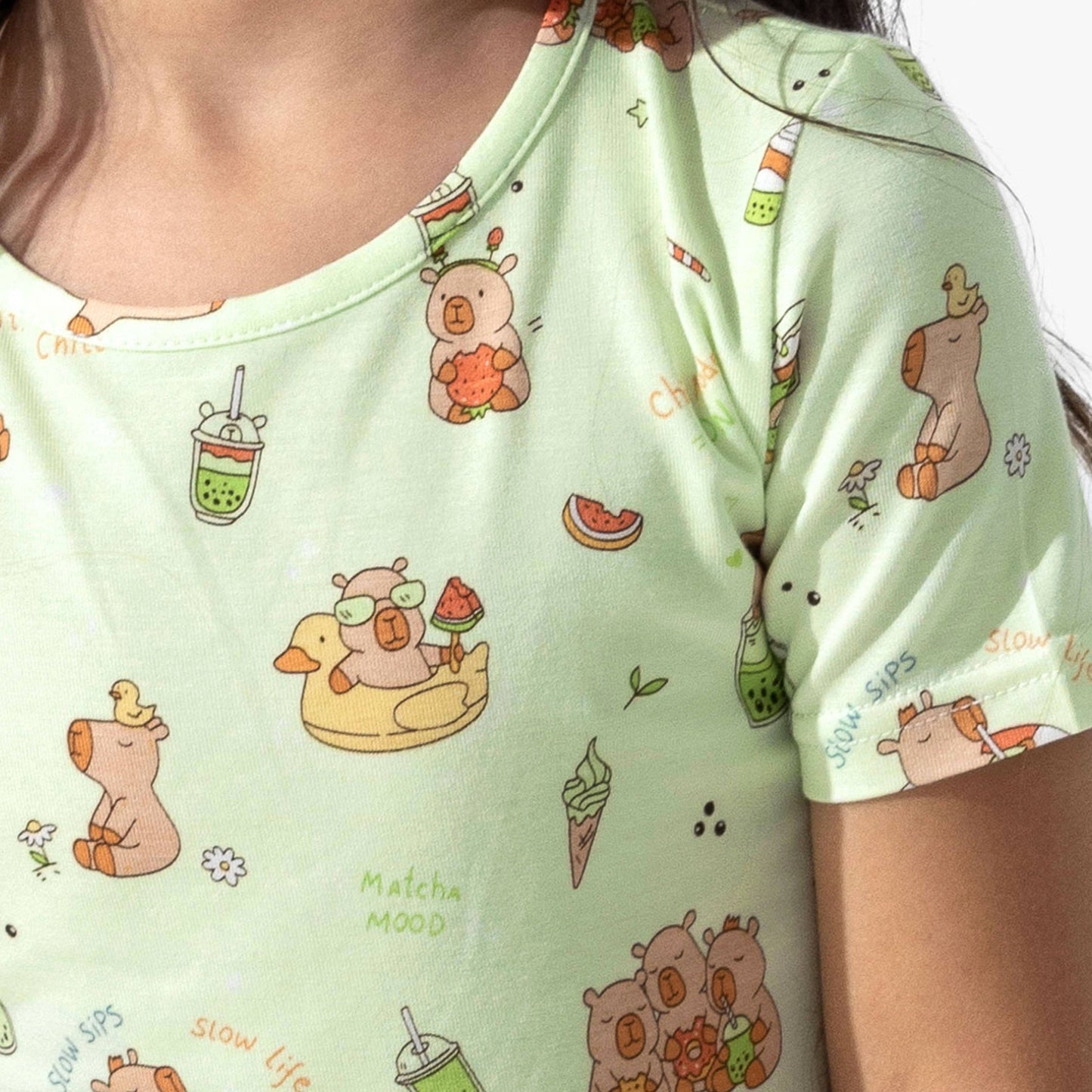 Capybara Pjs Short Set