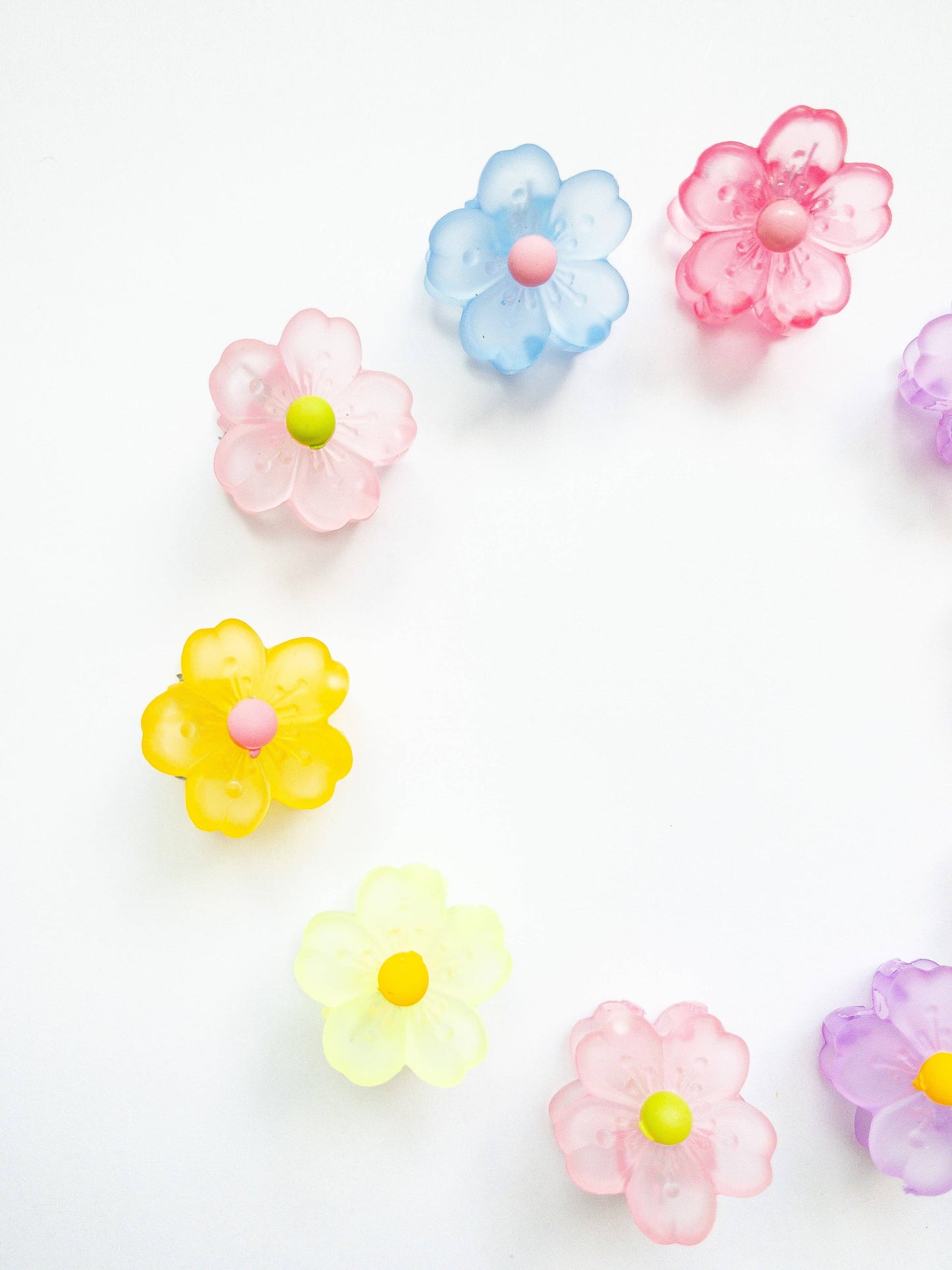 Sakura Flower Small Hair Claws