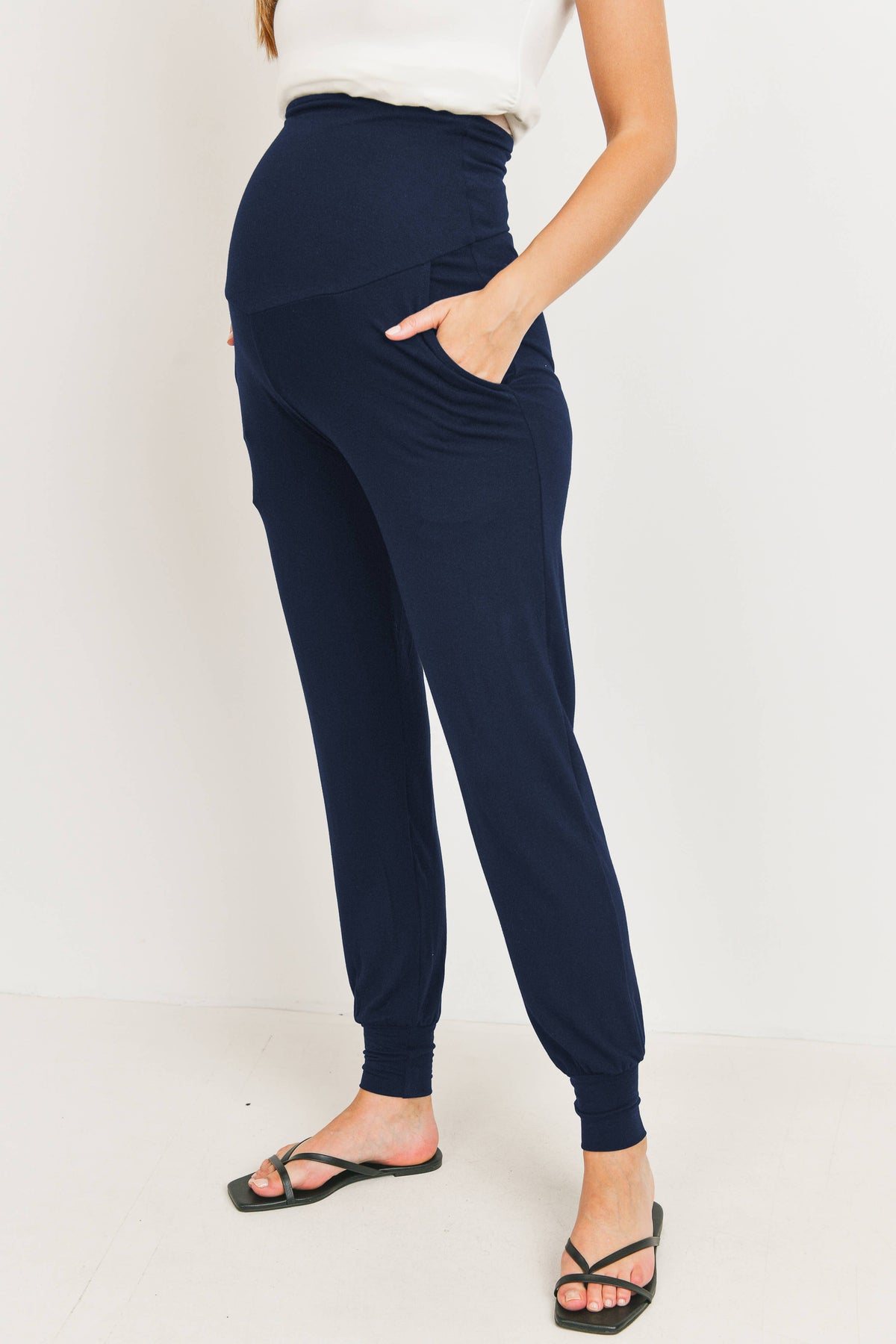 Full Panel Maternity Knit Jogger Pants