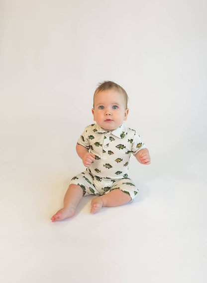 Lake Fish Polo Romper