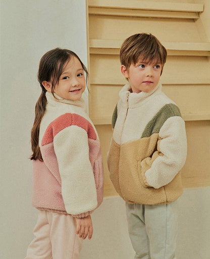 Color Block Fleece Jacket