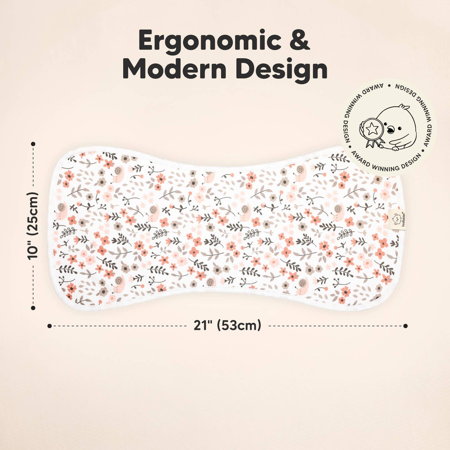 Sweet Charm 5-Pack Burp Cloths