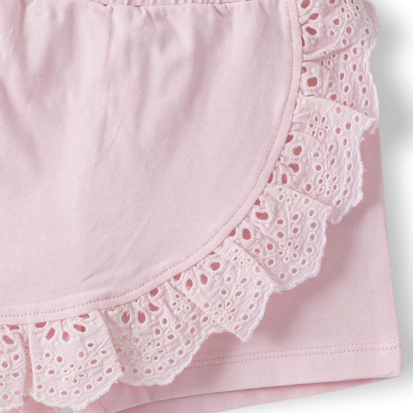 Puff Sleeves & Ruffle Skort Set