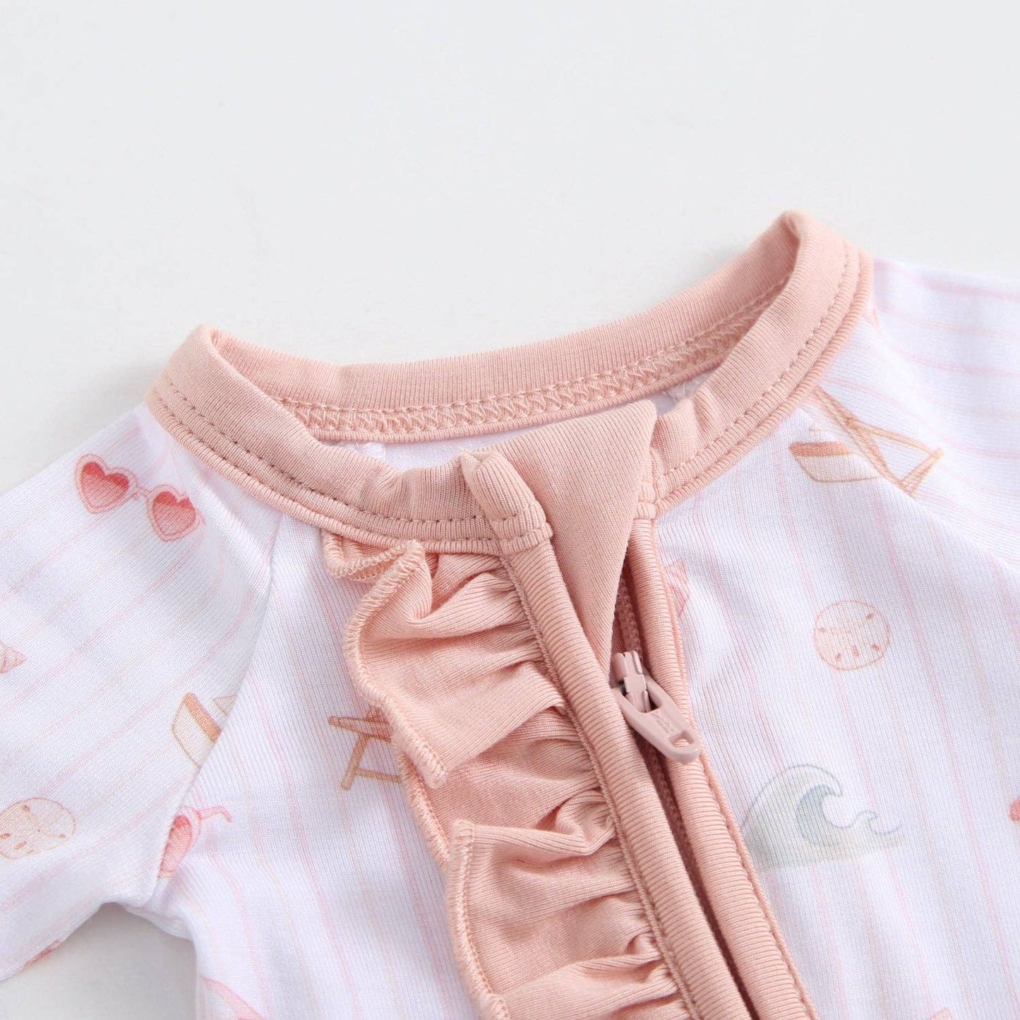 Beach Baby Ruffled Pjs