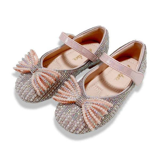Pearl Bowtie Flat Shoes