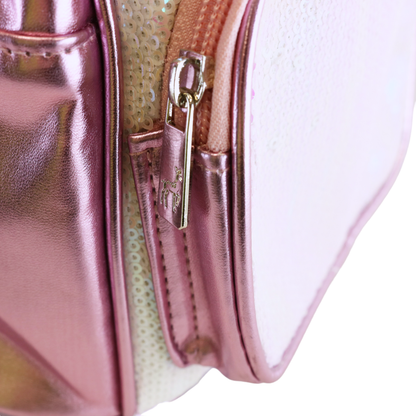 Pink Sequin Bunny Backpack