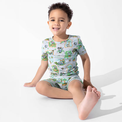 Minecraft Overworld Dreams Bamboo Kids Pajama Short Set