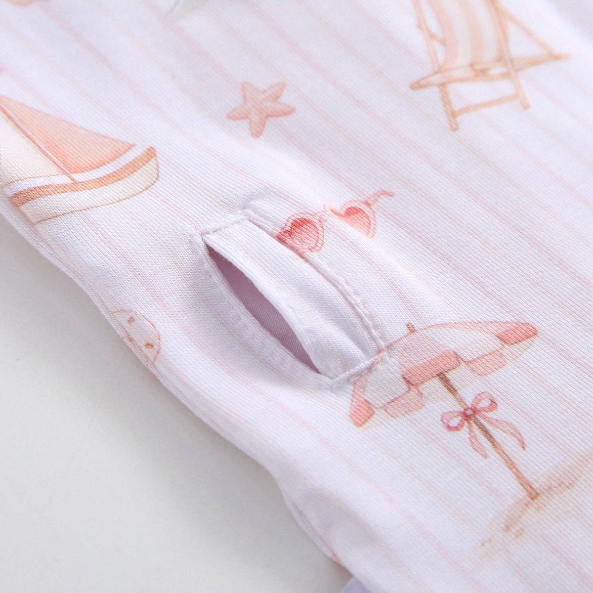 Beach Baby Ruffled Pjs