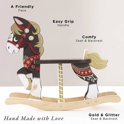 Classic Wooden Rocking Horse