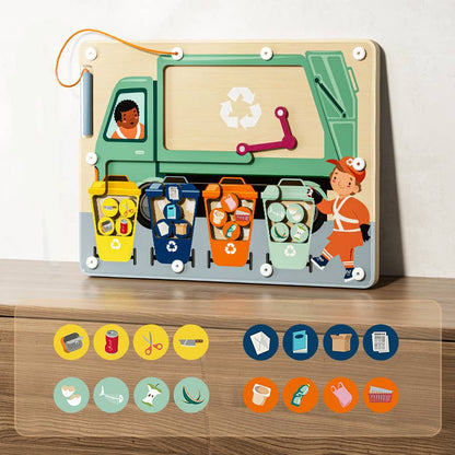 Topbright! Waste Sorter Magnetic Maze Board