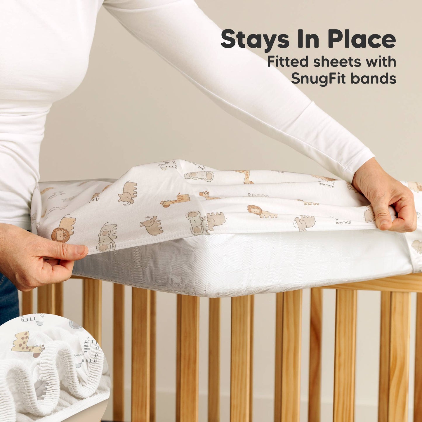 2-Pack Mini Crib Sheets Organic