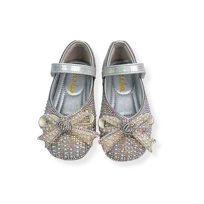 Pearl & Rhinestone Flat Shoes