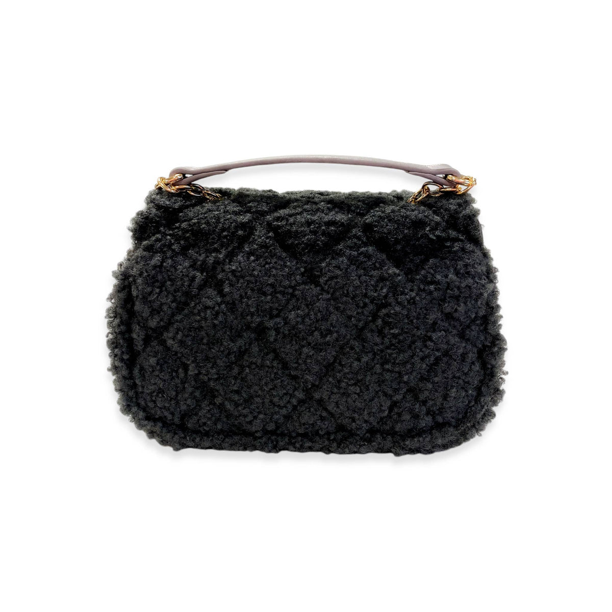 Sherpa Mixed Quilted Purse