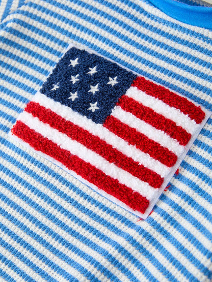 Chenille Flag Romper