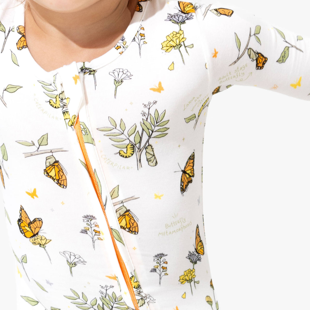 Monarch Butterfly Convertible Footie
