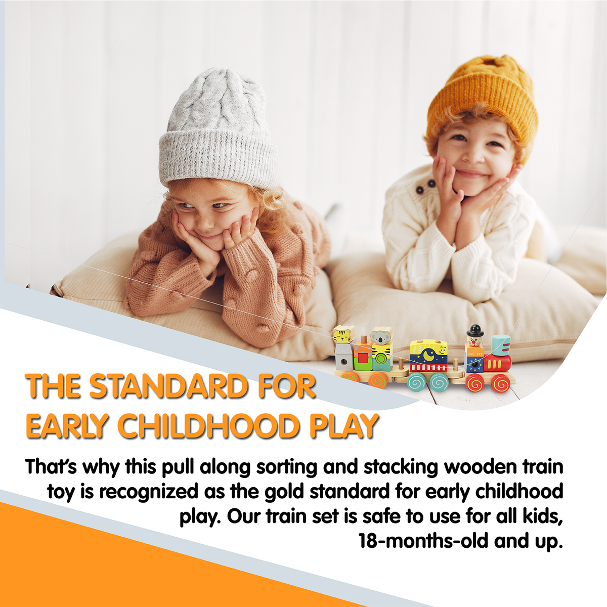 Block Train Stacking Set