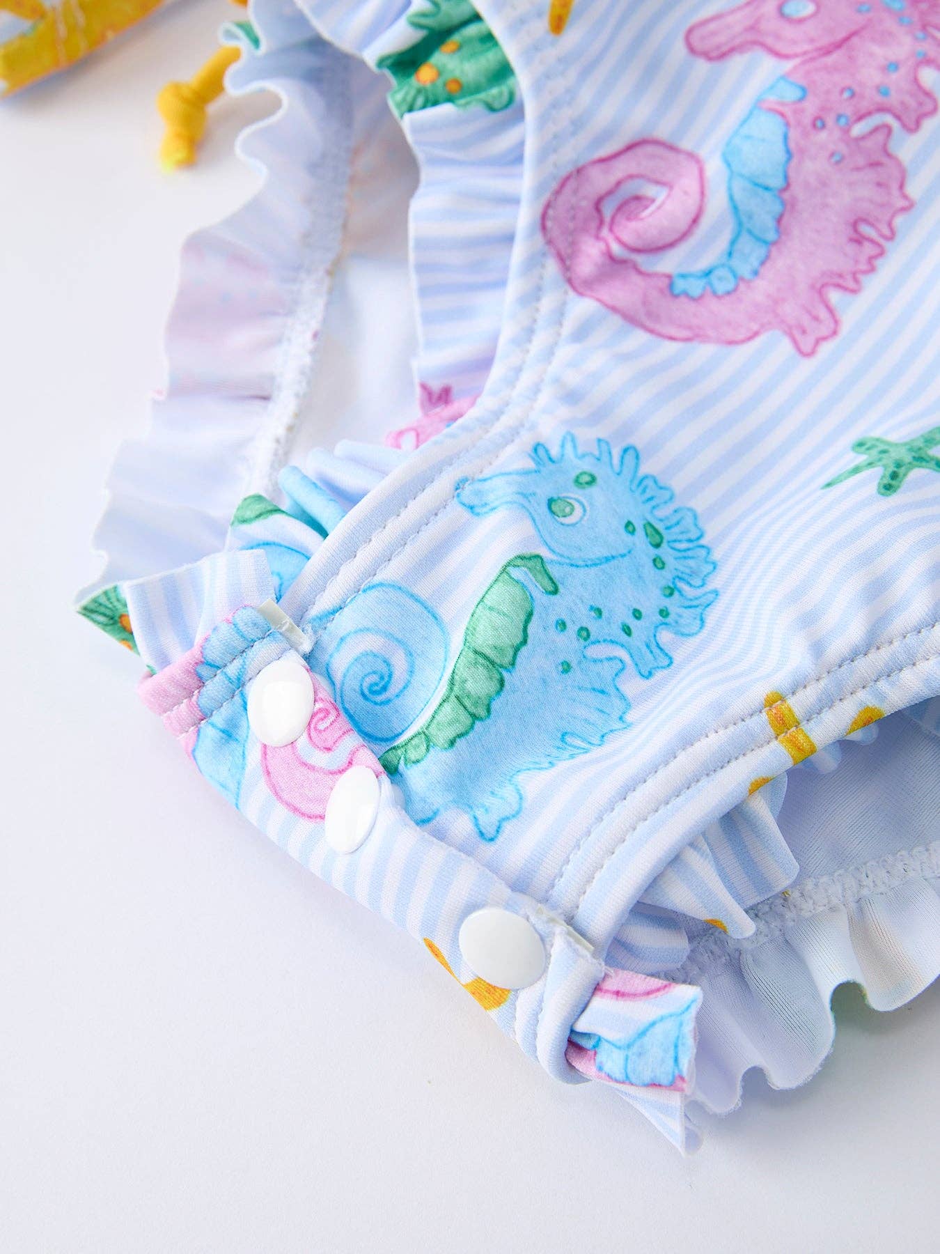 Seahorse Ruffle One Piece Swimsuit