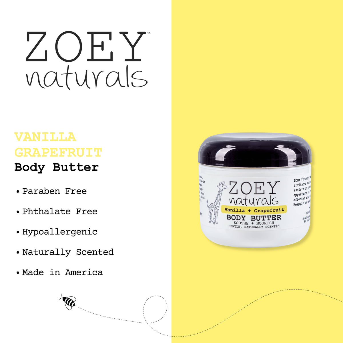 Deeply Hydrating Vanilla Grapefruit Body Butter
